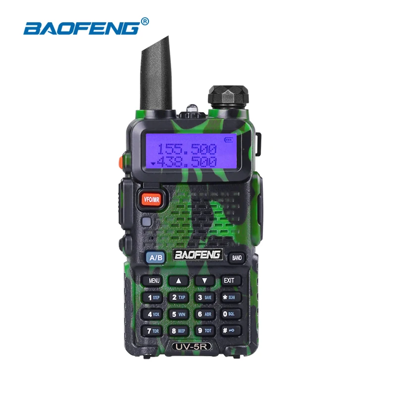 Baofeng UV-5R Walkie Talkie Professional CB Radio Station UV5R Transceiver 5W VHF/UHF Portable Hunting Ham Radio VS Zastone