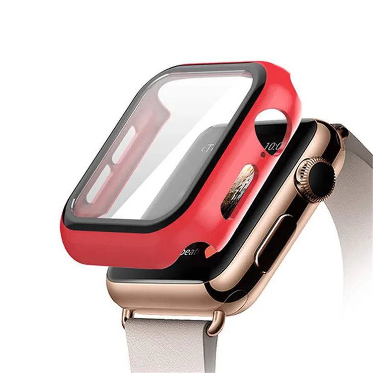  Защитный чехол из закаленного стекла для Apple Watch Series 6 3D iWatch 5 SE 38 40 42 44