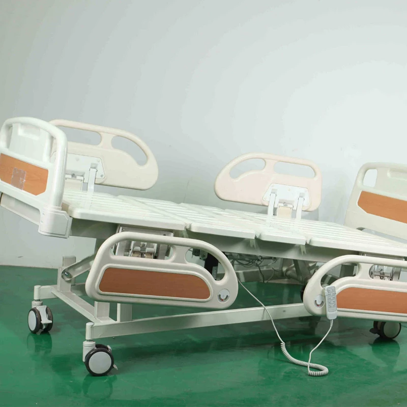 Electric Multifunctional Luxury Hospital Bed Adjustable Height Icu Bed Medical Icu Bed with Casters