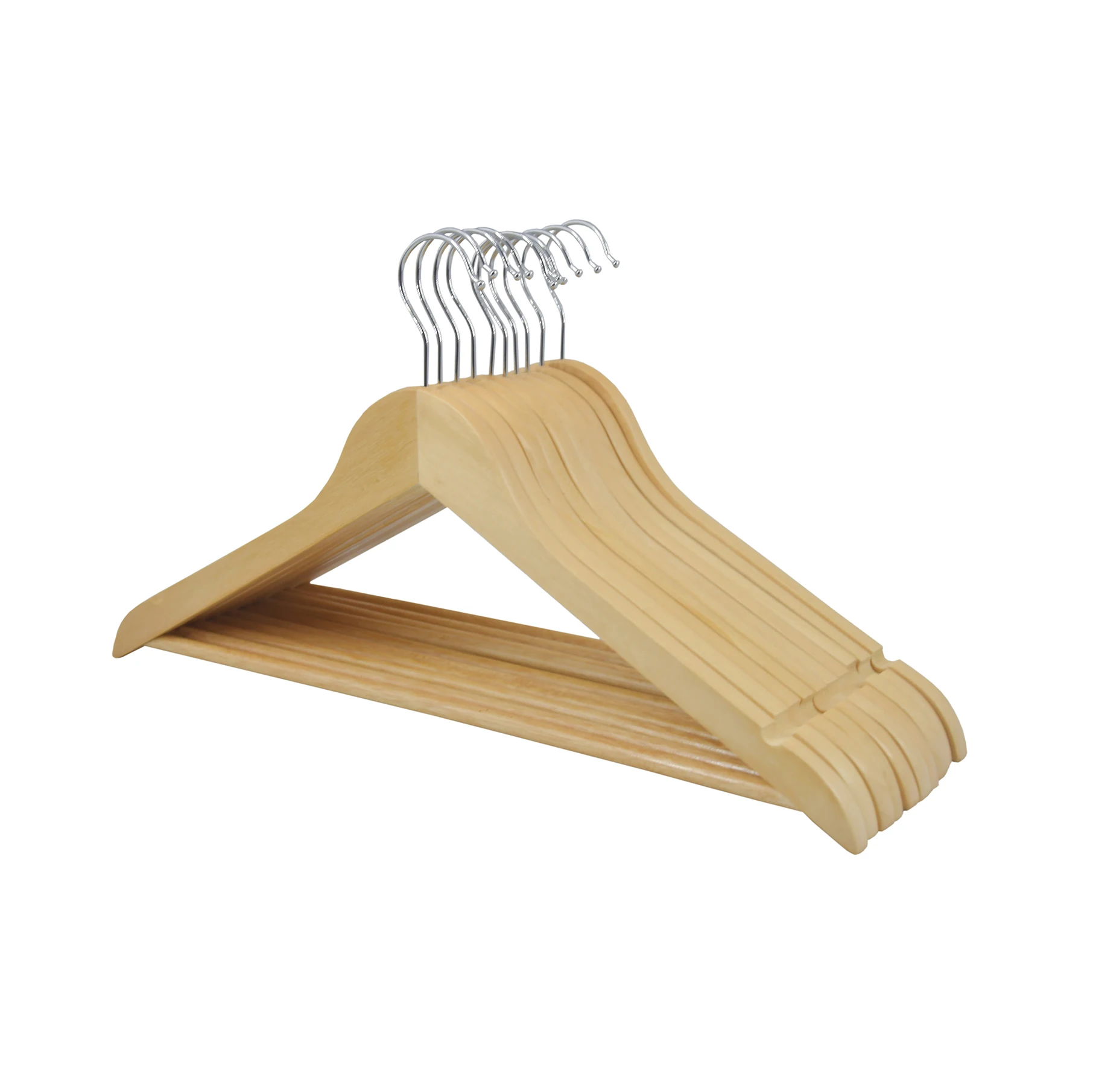 Top quality custom wooden coat hangers stand for clothes