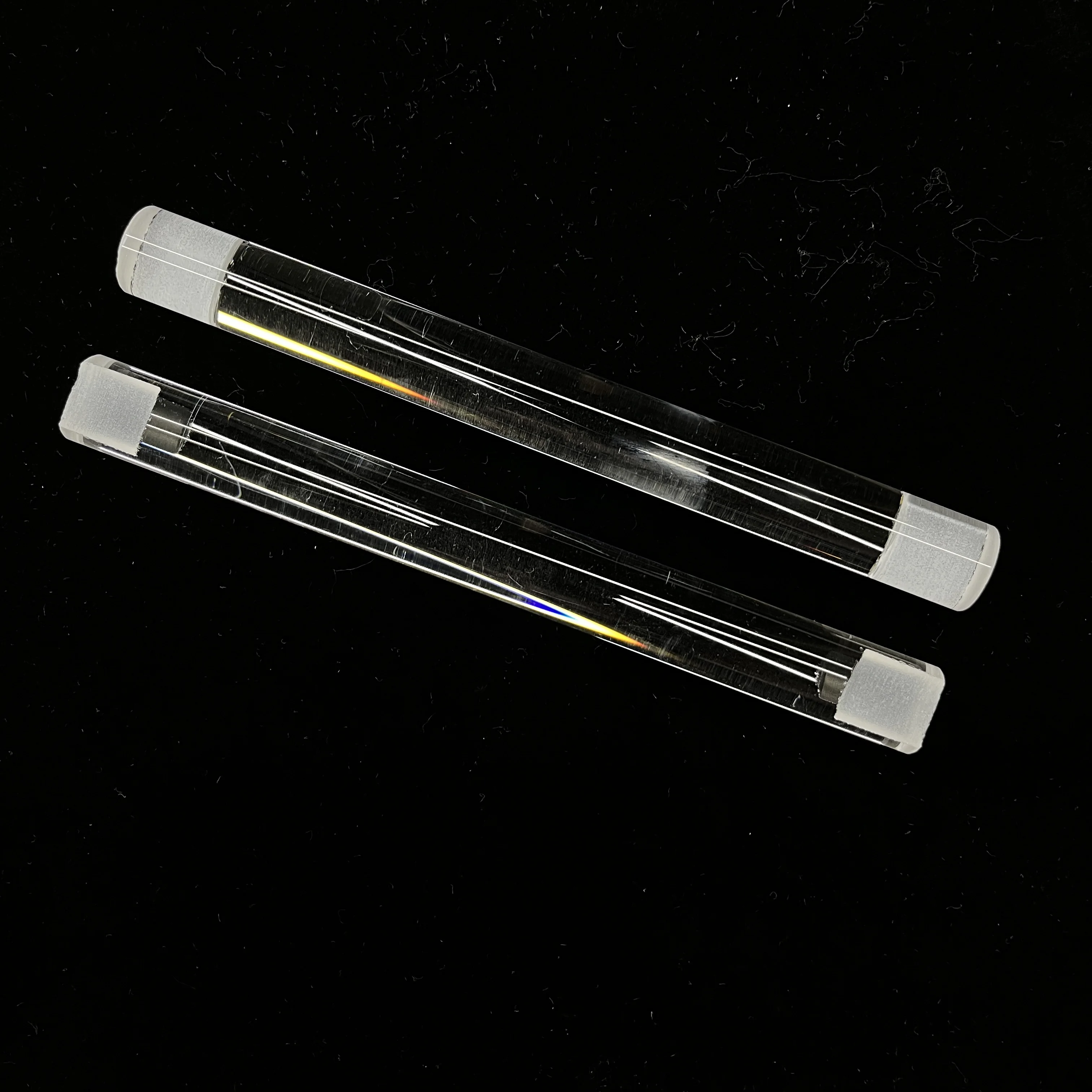 Optical Fiber Fused  High Purity High Temperature Customized semicircle half quartz rod Clear glass rod Quartz Rod