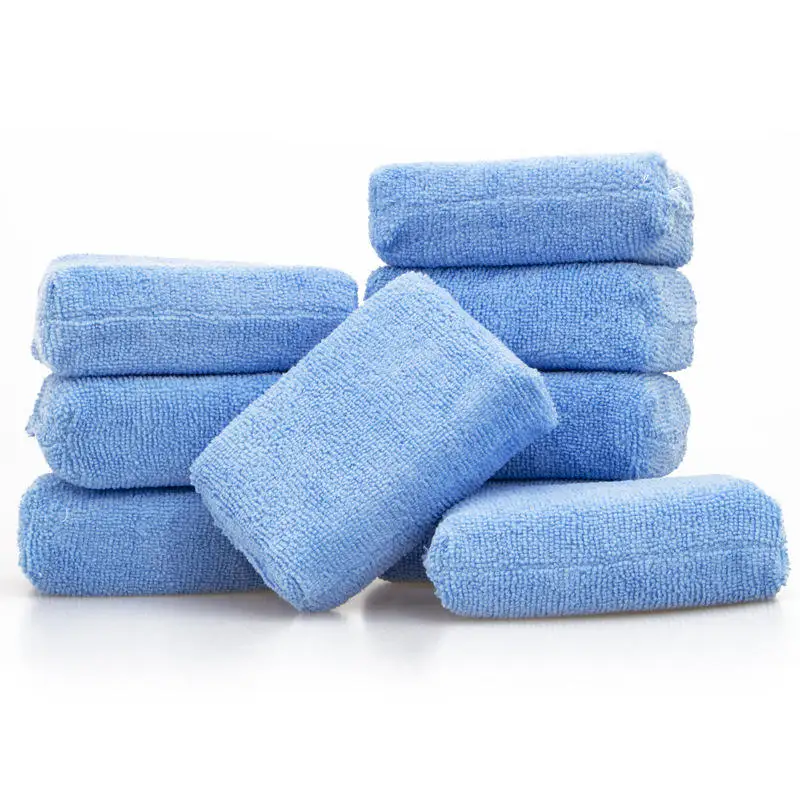 NBT High Quality Car Detailing Microfiber Cloth Wax Block Nano Ceramic Coating Cleaning Applicator Sponge