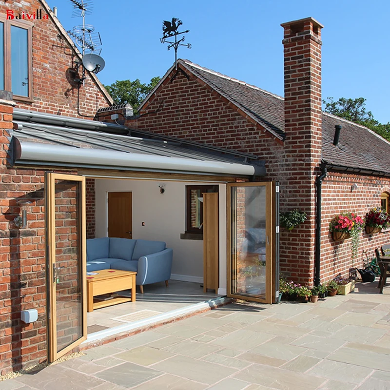 Powder Coating Folding Accordion Wood Door Color,Modern Doors Wooden Bifold Doors Aluminium Folding UK Hot Sale