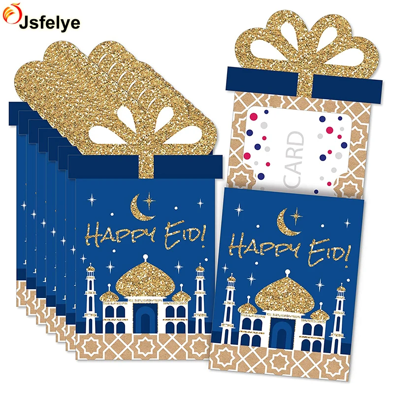 Big Dot of Happiness Ramadan Eid Mubarak Party Money and Gift Card Sleeves Nifty Gifty Card Holders