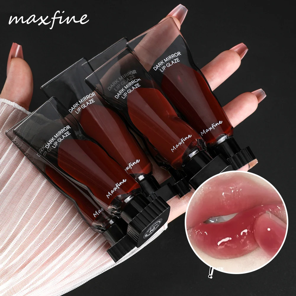 Water Gloss Mirror Hydrating Lip Glow Oil High-Shine Liquid Lipstick Plumping Color Highly Pigmented Lip Glaze