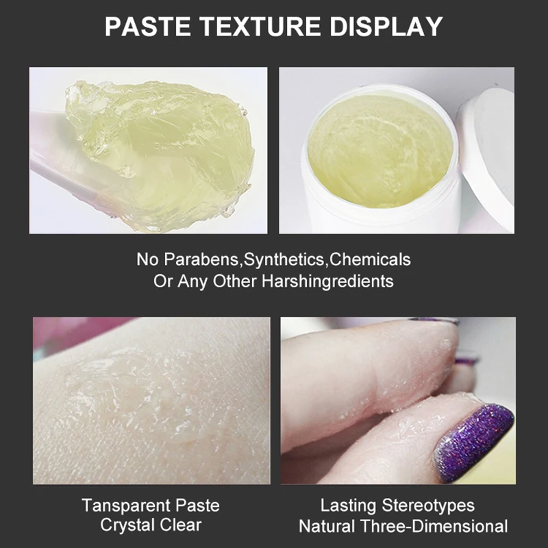 Private Label Hair Styling Products Vegan Pomade Strong Braid Gel Extra Hold Hair Wax Edge Control