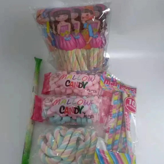 Factory price marshmallow wholesale custom yummy delicious cotton candy marshmallows candy