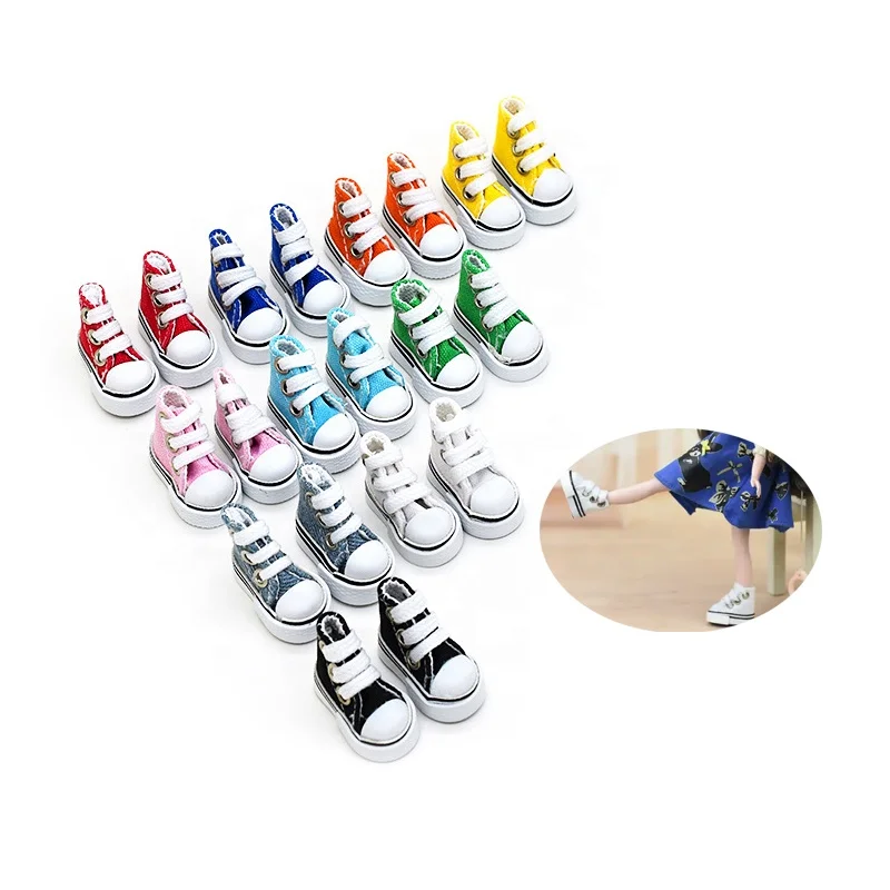 Оптовая продажа 3 5 см мини холст кроссовки обувь эльф кукла