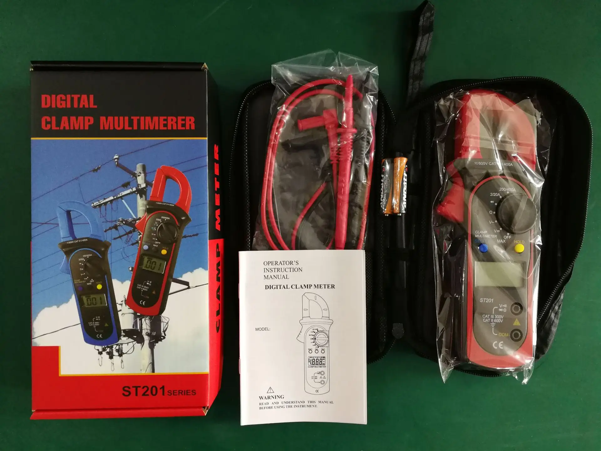 Multimeter High precision voltage ammeter ST201 digital clamp meter
