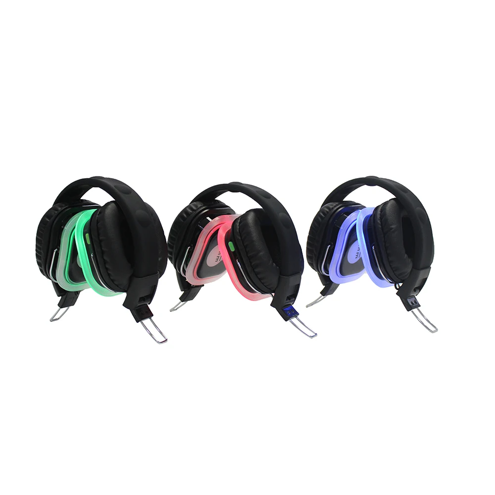 Best Price silent headphone party disco wireless equipment DJ Noise Cancelling hush silent disco 2 or 3 channel foldable headset