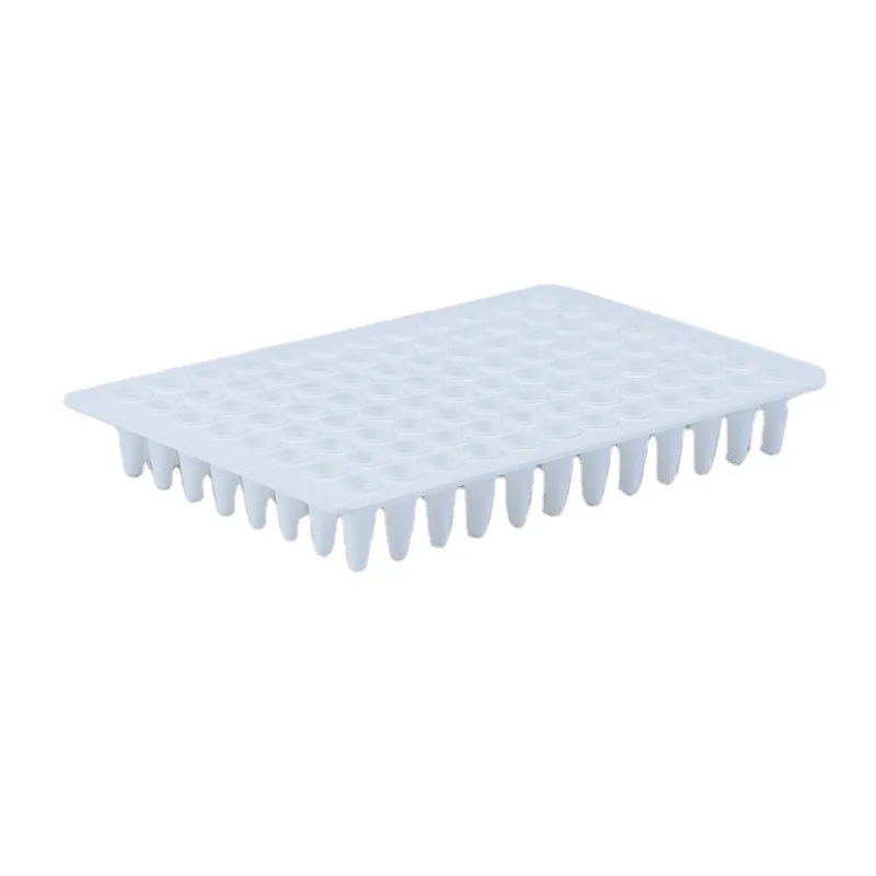 Plastic 96 Well Transparent PCR Plate 96well 0.2ml/0.1ml white plastic pcr plates for ABI (1600382790768)