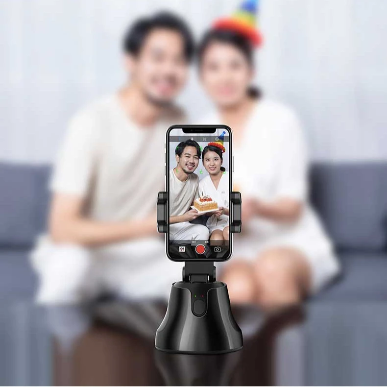 
Portable auto tracking smart phone holder 360 Rotation Face Tracking Object Tracking vlog Phone Holder 
