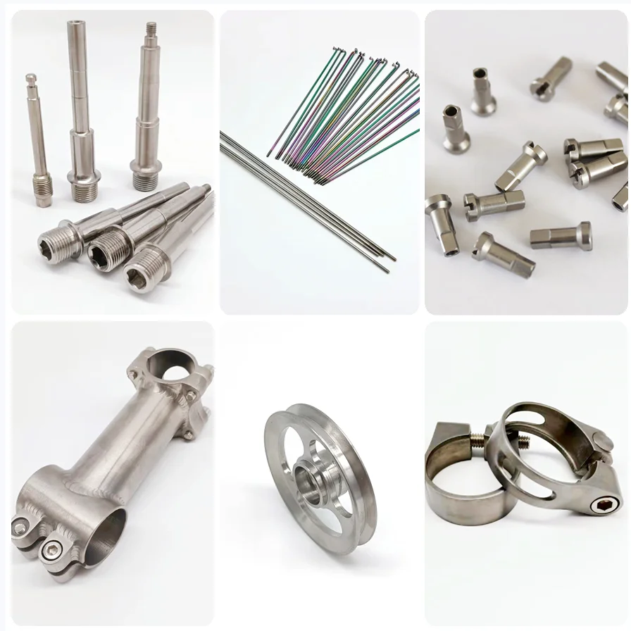 Wholesale Gr9 25.4mm Stem Titanium Bicycle For Handlebar