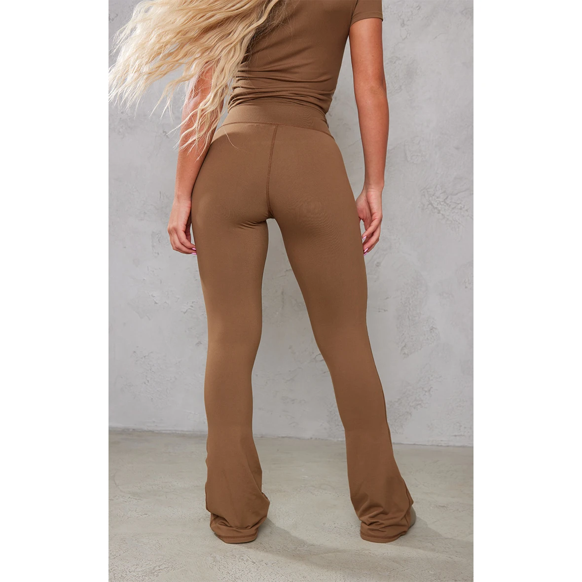 Womens T-Shirts Women Leggings Sport Pants Yoga Pants Custom Screen Print T-Shirt Flare Yoga Pants Set