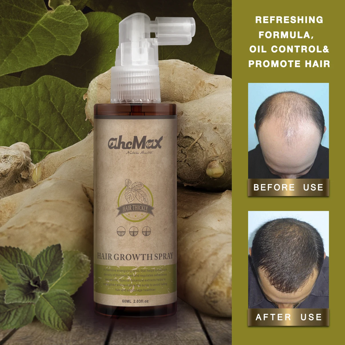 embalagens cosmeticos african hair products quality vegan afro hair care oem ginger shampoo hair regrowth product