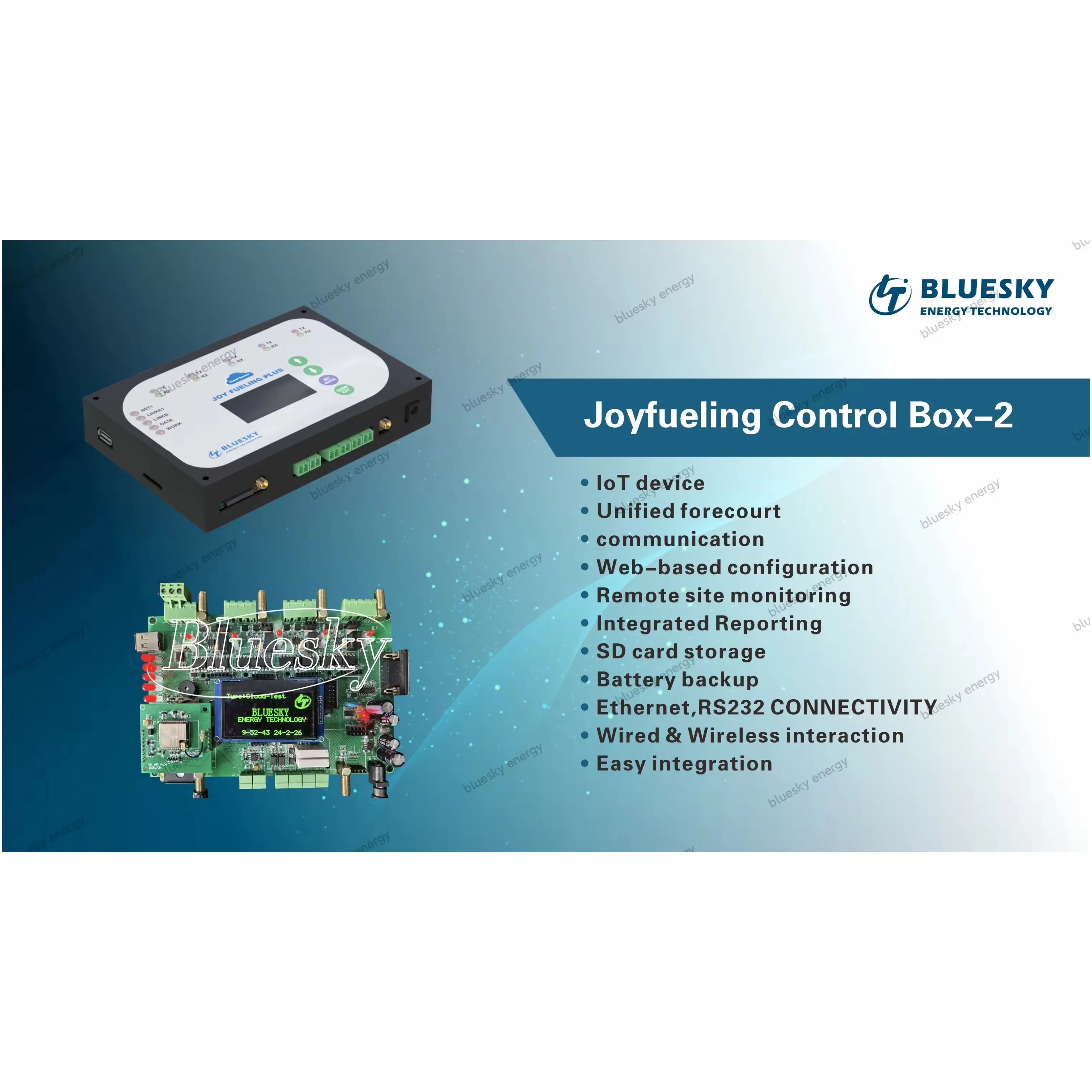 Bluesky remote management tanker pump diesel gasoline tanker system software