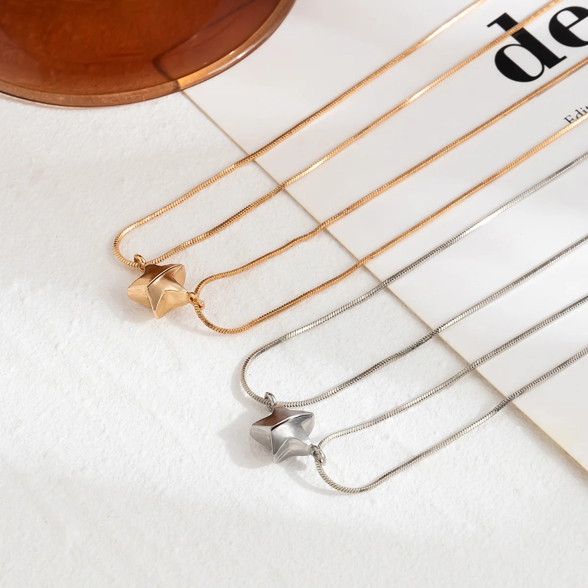 Simple Stars Magnetic Suction Pendant Couple Necklace for Lover Men Women Attract Each Adjustable Bracelet Valentine