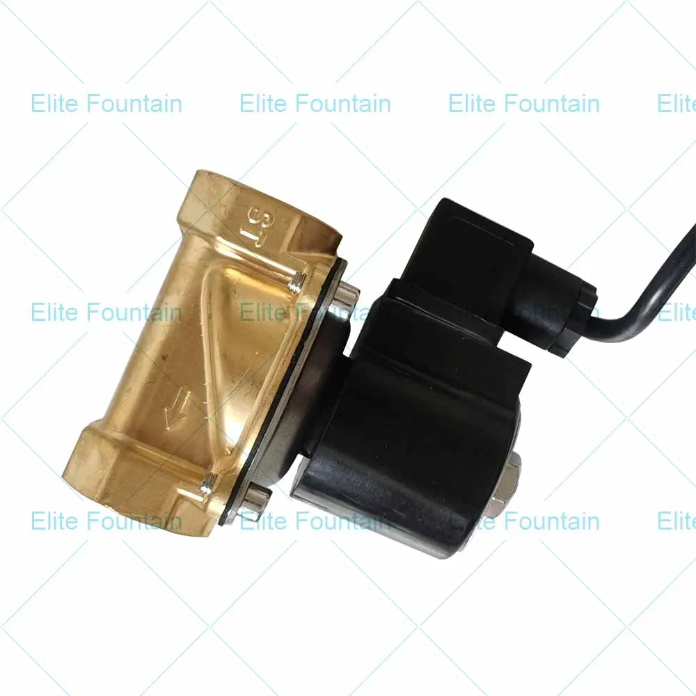 
2 Position 2 Way Directly Operated Type Normally Closed Brass Solenoid Valve for Water Fountain AC220V 
