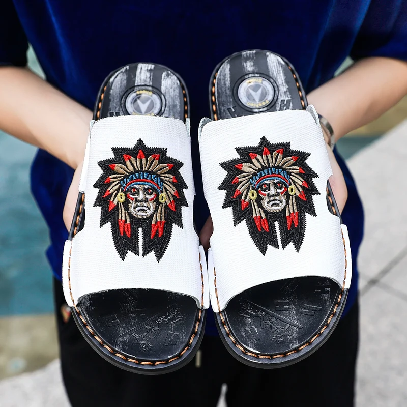 
Wholesale Hot selling Rubber Casual Daily Lightweight flip flop slipper leather hand-made sandals 