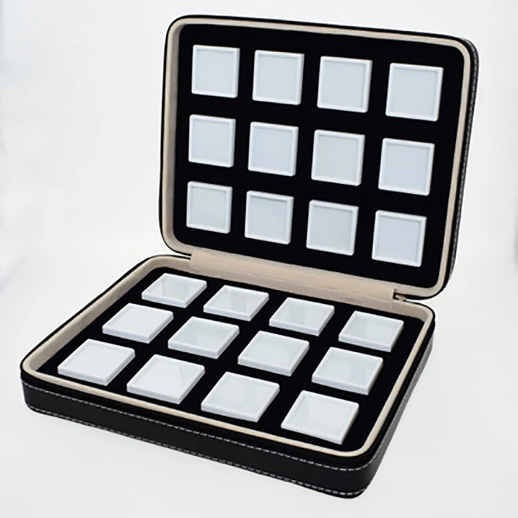 with zipper bag jewelry display storage acrylic box jewelry storage box