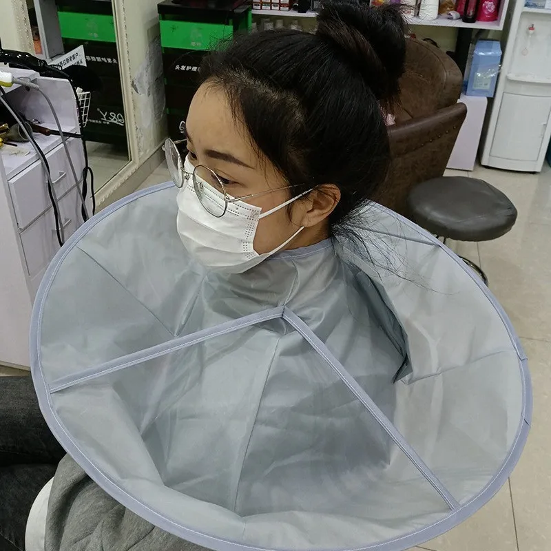 Adult Child Universal Hair Cutting Apron Bib Waterproof Foldable Cleaning Hair Salon Cape for Men Shaving Beard