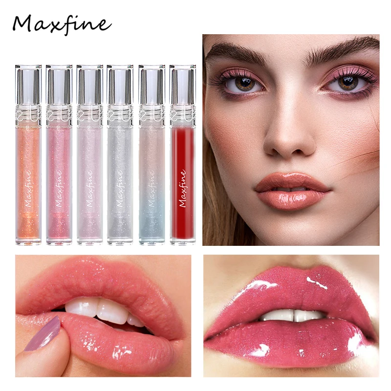 High-Shine Bright Plumping Lip Gloss Lip Oil Liquid Lipstick Pink Nude Lipgloss Clear
