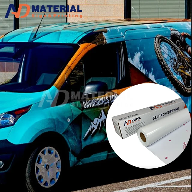 100 mic 80 mic White Sav 140g 120g Polymeric Self Adhesive Vinyl Roll for