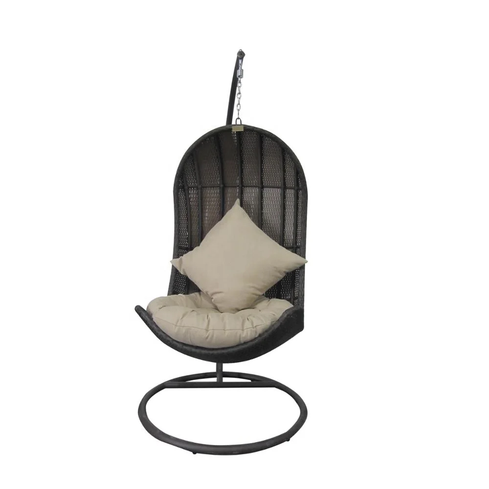 
High Quality Outdoor Rattan Hanging Swing Chair Garden Hanging Egg Chair Cheap 