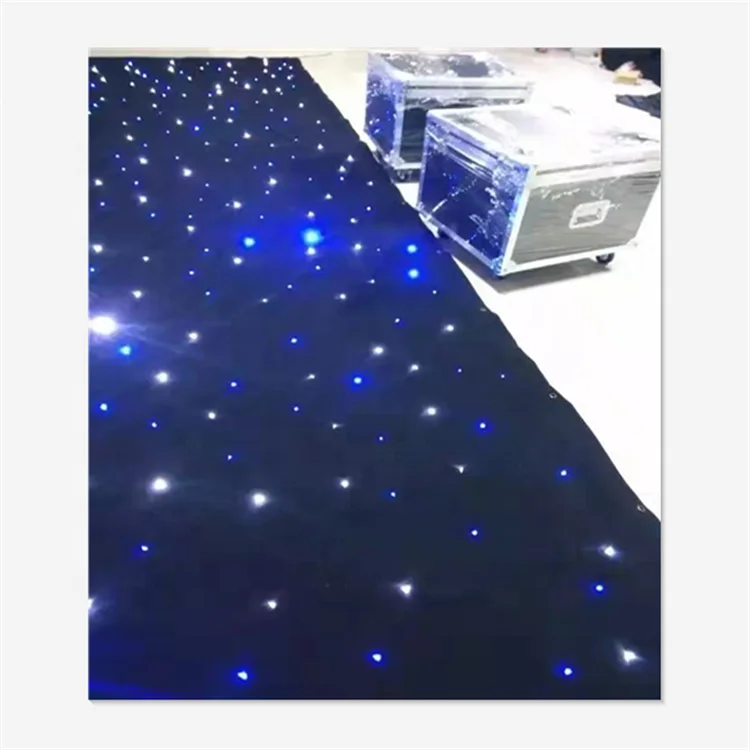 Foldable effect good wedding stage star performance christmas TV performance curtain starlight cloth string lamp