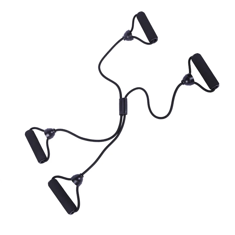 Core Cross Workout Pilates Reformer Exercise Resistance Cords Loop Tube Bands