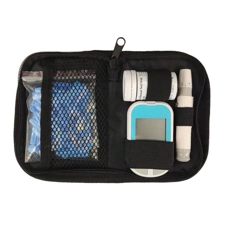 Home Care Safety CE Blood Glucose Meter With Test Strips Auto Code Mini Digital Accu Blood Chek Glucose Testing Meter Monitor