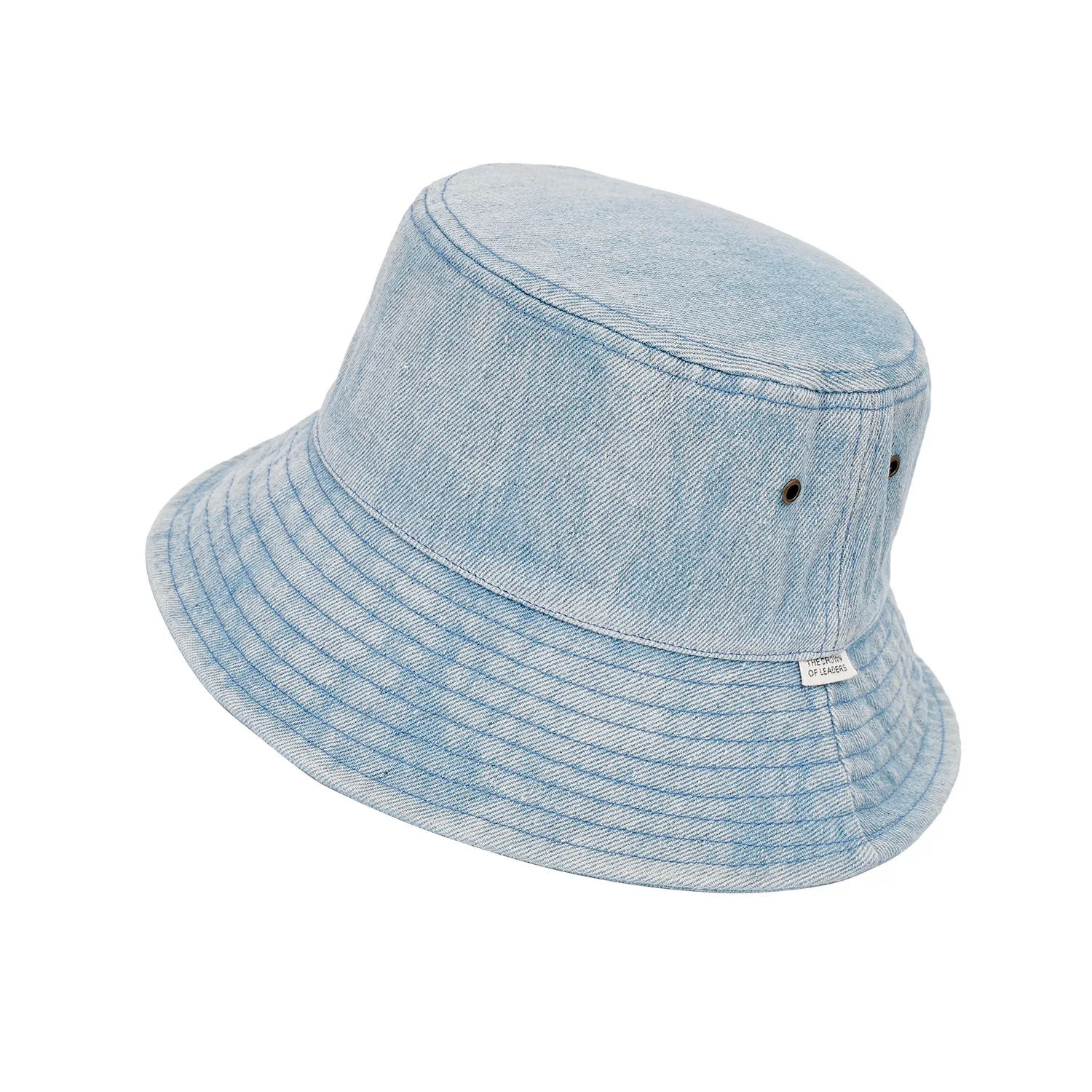Kimtex Custom logo sun hat distressed denim bucket hat for men and women
