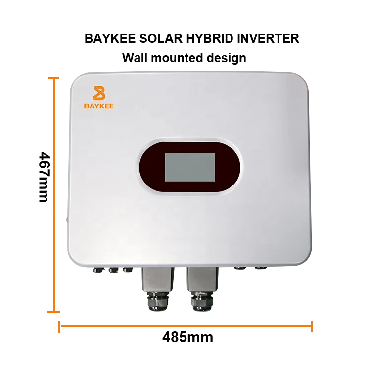 12kw baykee Hybrid Inverter 8kw Solar Inverter Power Charger System Single Phase 10kw 3 Phase Inverter Solar