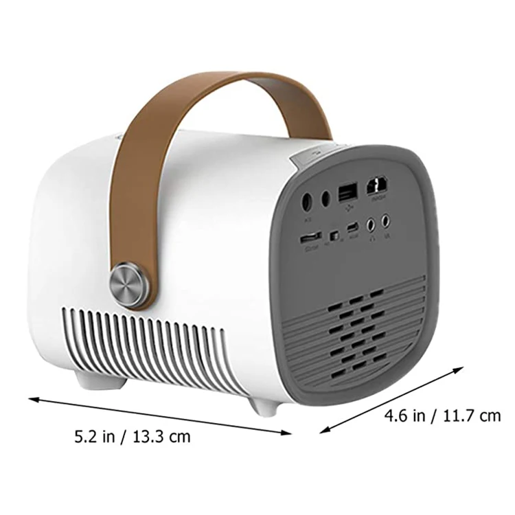 Mini Projector YG230 Video Projector LED Portable Home Theater Projector Compatible with PS4 PC via VGA TF AV and USB for Kids