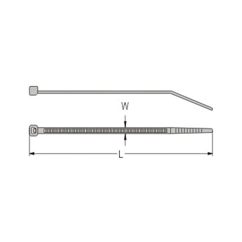 KSS OEM Customized 100PCS/bag Heat stabilized nylon cable tie