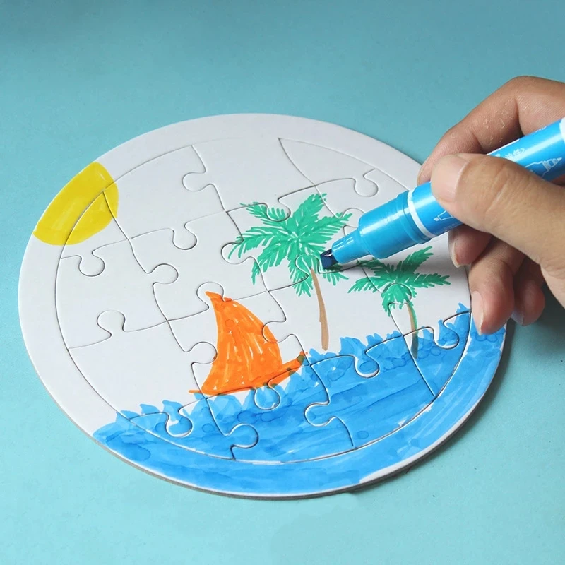 Kids Education Jigsaw Puzzles Toys Blanks Puzzles DIY Blank Custom Puzzle