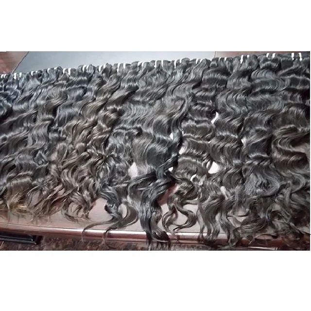 Top Quality Raw Unprocessed Hair Extension Single Donor Human Hair in India Natural Straight 10 to 35