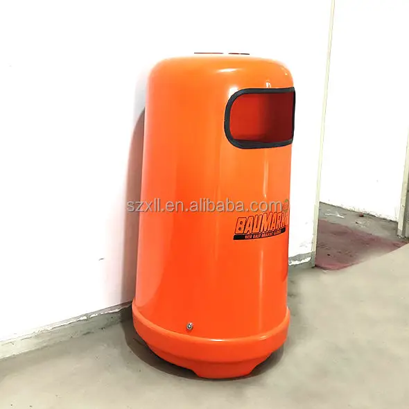 Wholesale customized outdoor high-temperature corrosion resistant glass fiber trash can with ashtray