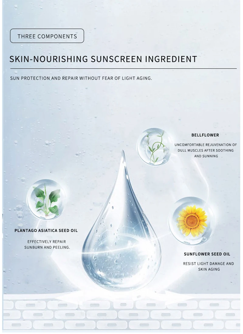Private Label SPF 50 Oil-Free Zinc-Oxide Tinted Sunburn Sun Block Waterproof Sunscreen Whitening Sunblock Body And Face Cream