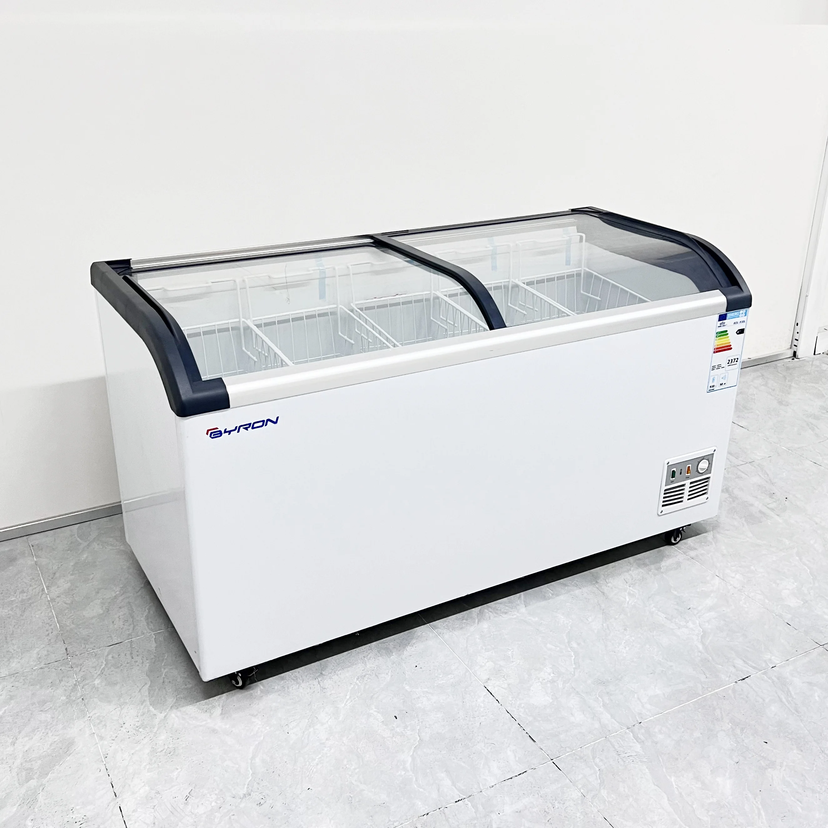 100l - 600l Ice Cream Glass Door Horizontal Popsicle l Display Freezer