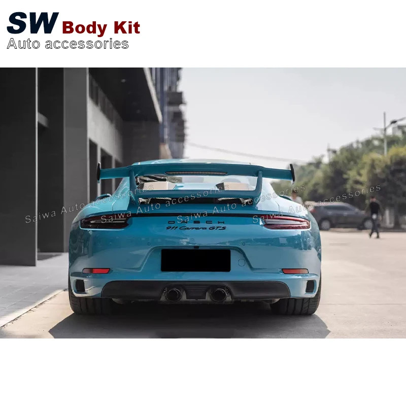 Углеродное волокно GT3 стиль 911 задний спойлер для Porsche 991 1 2 Модернизированный багажника закрылки