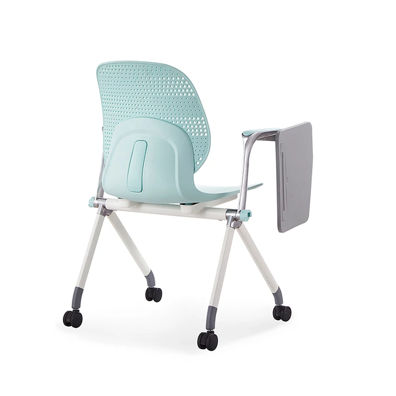 Meeting Office College Classroom Conference Training Chair With Writing Pad Tablet