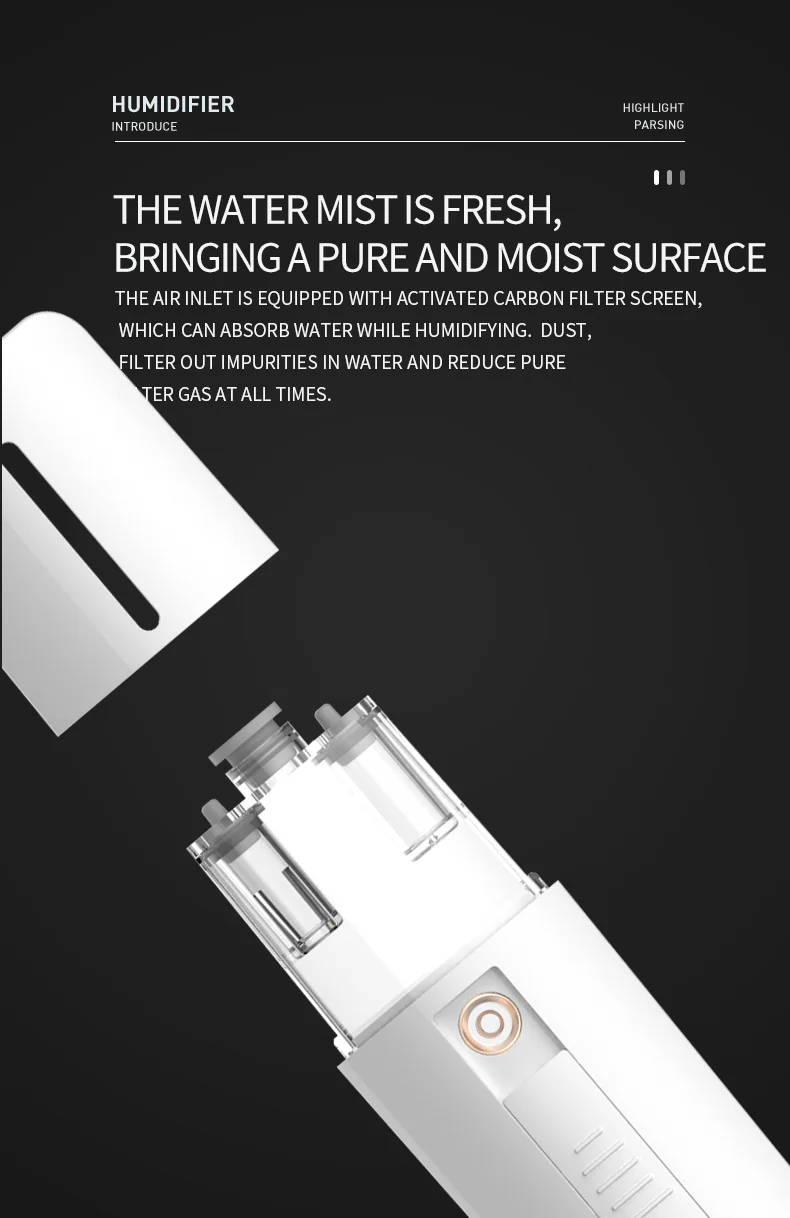  Unice Spray Beauty Instruments Portable Nano Sprayer Facial Body Handy Steamer Face Mist