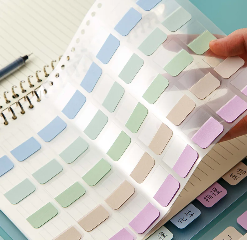 Reusable Page Label for Notebook file Classification A5 B5 Loose Leaf Color Index Learning Labels