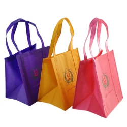 eco friendly Customs non woven shop bag Shopping pp non woven fabric grocery bag With Printing Logo tote bag