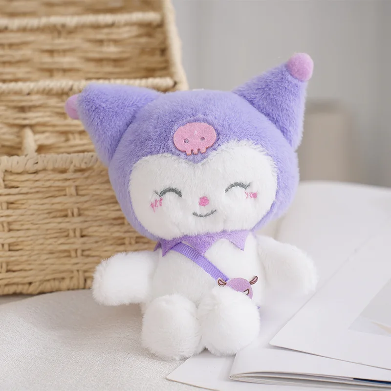 Top Selling Sanrioed Storage Bag Keychain Creative Plush Big-eared Dog Coin Purse Doll Pendant Small Gifts Car Key Ring Gifts