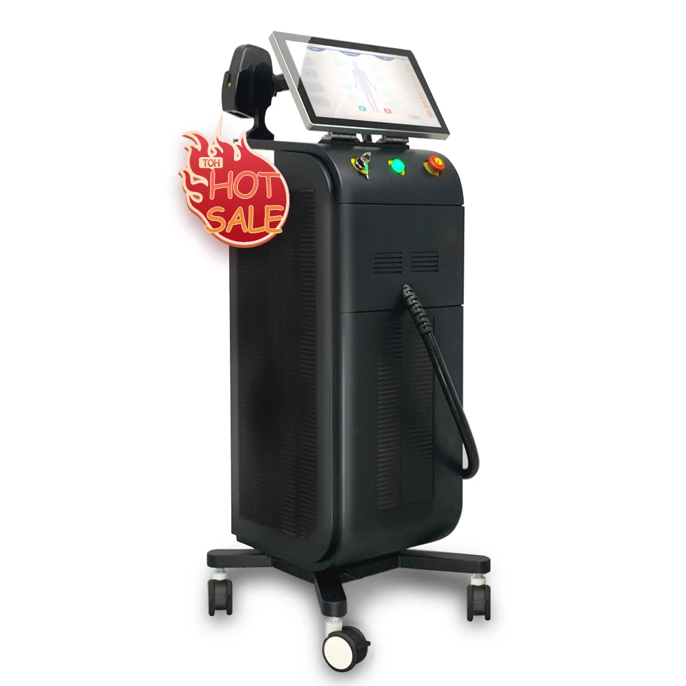 Maquina de depilacion ice platinum titanium 755 808 1064 diode laser hair removal machine