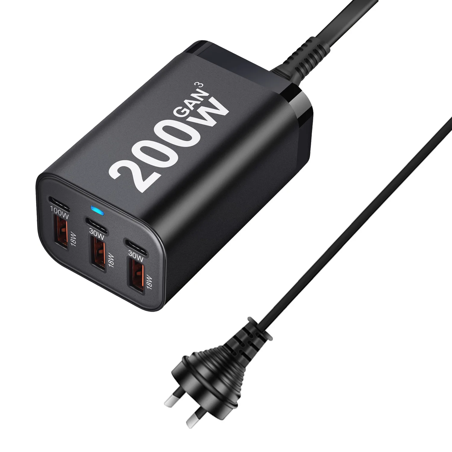 200W desktop super quick charger for Macbook pro iPad smart phones