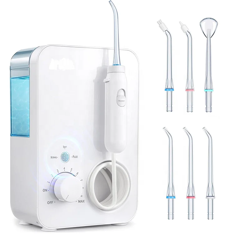Smart Oral Jet Irrigator Small Stationary Mouth Washer With Magnetic Inductive Handle And Touch Button
