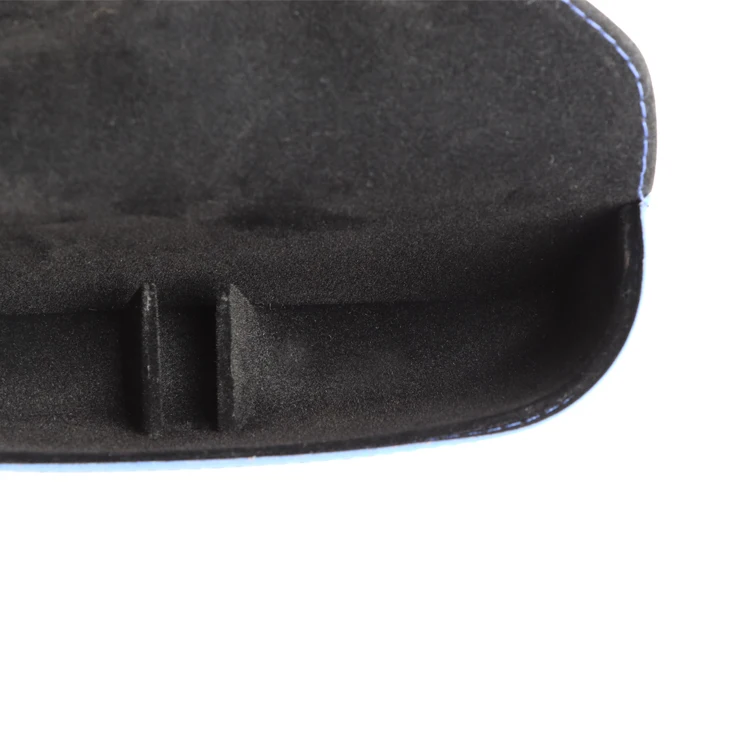 Portable Leather Glasses Case,Durable Soft Packaging Custom Printing Sunglasses Slim Case for Women Men Horizontal Eyeglass Case